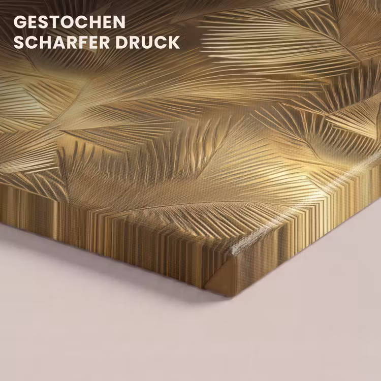 Palm - Waaier - Goud canvas 2cm klein 34 -closeup_print_DE