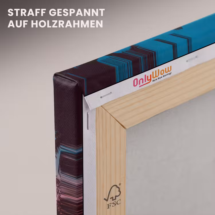 Palmboom - Zonsondergang - Horizon - Strand - Oranje - Roze canvas 2cm klein -uniquesellingpoint_afwerking-onlywow_DE
