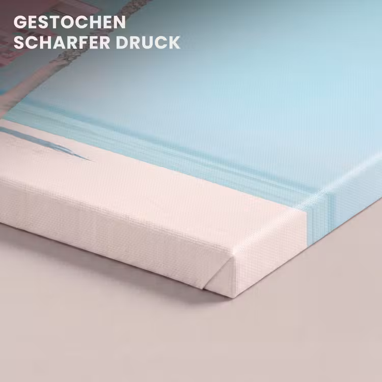 Palmboom - Strandhuis - Roze canvas 2cm klein -closeup_print_DE