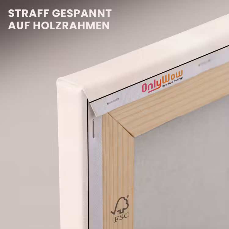 Palmbomen - Heuvels - Minimalistisch - Zachtroze canvas 2cm klein -uniquesellingpoint_afwerking-onlywow_DE