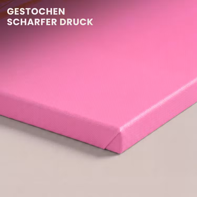Palmbomen - Modern - Roze canvas 2cm klein -uniquesellingpoint_afwerking-onlywow_DE