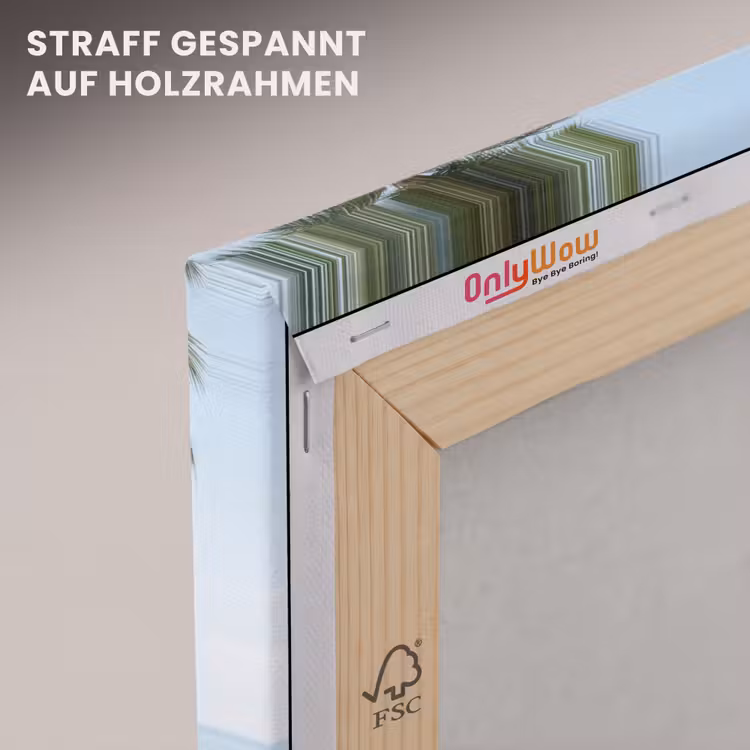 Palmbomen - Pad - Horizon canvas 2cm klein -uniquesellingpoint_afwerking-onlywow_DE