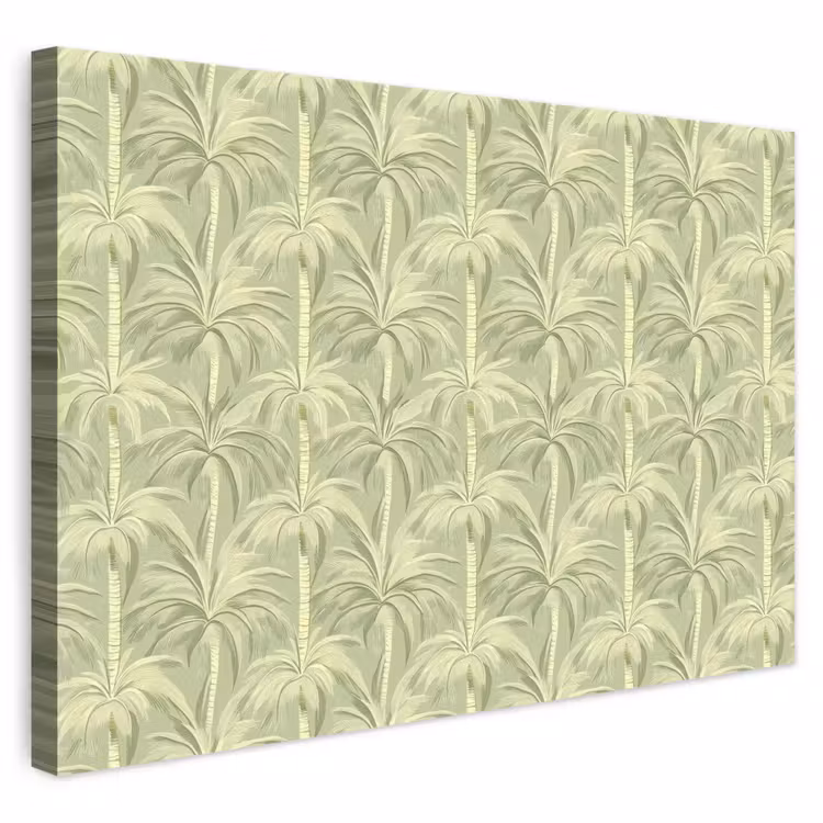 Palmwoud - Tropisch - Groen canvas 2cm klein 34 -3d
