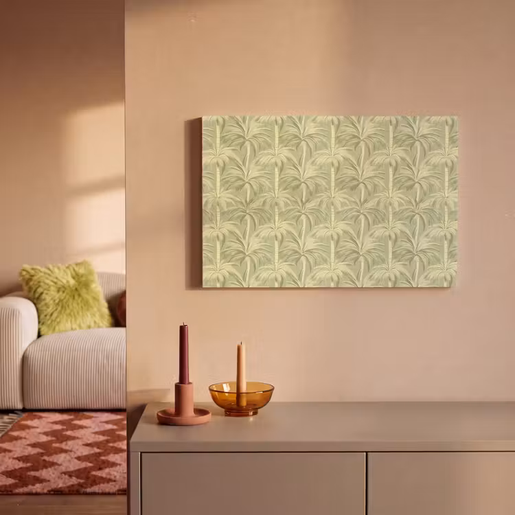 Palmwoud - Tropisch - Groen canvas 2cm klein 34 -sfeer1