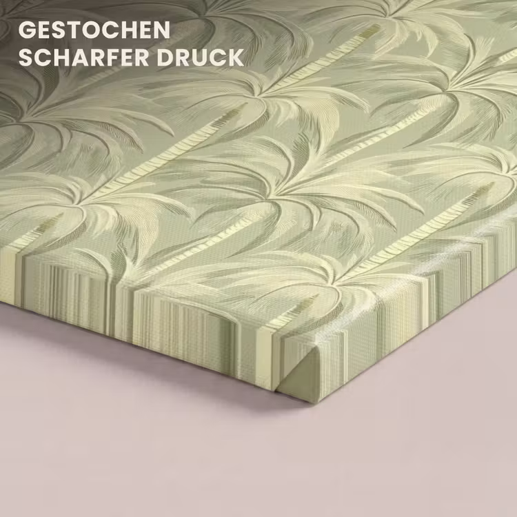 Palmwoud - Tropisch - Groen canvas 2cm klein 34 -closeup_print_DE