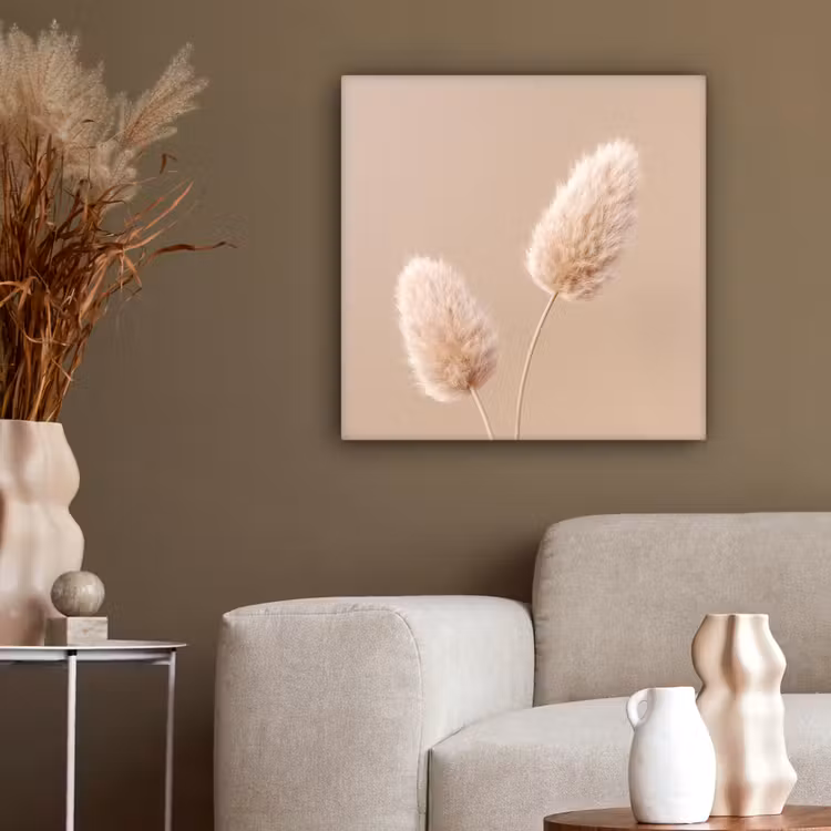 Pampas pluimen - Beige - Planten canvas 2cm middel -sfeer6