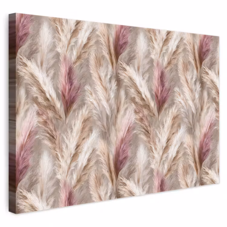 Pampasgras - Pluizig - Kleurrijk canvas 2cm klein 34 -3d