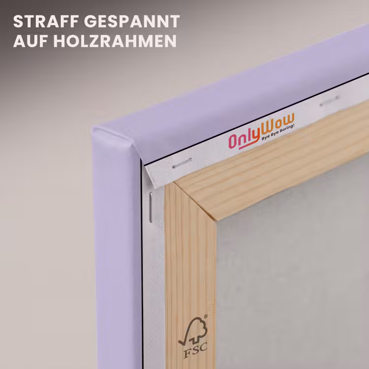Panda - Paars - Sierlijk - Kawaii canvas 2cm klein -uniquesellingpoint_afwerking-onlywow_DE
