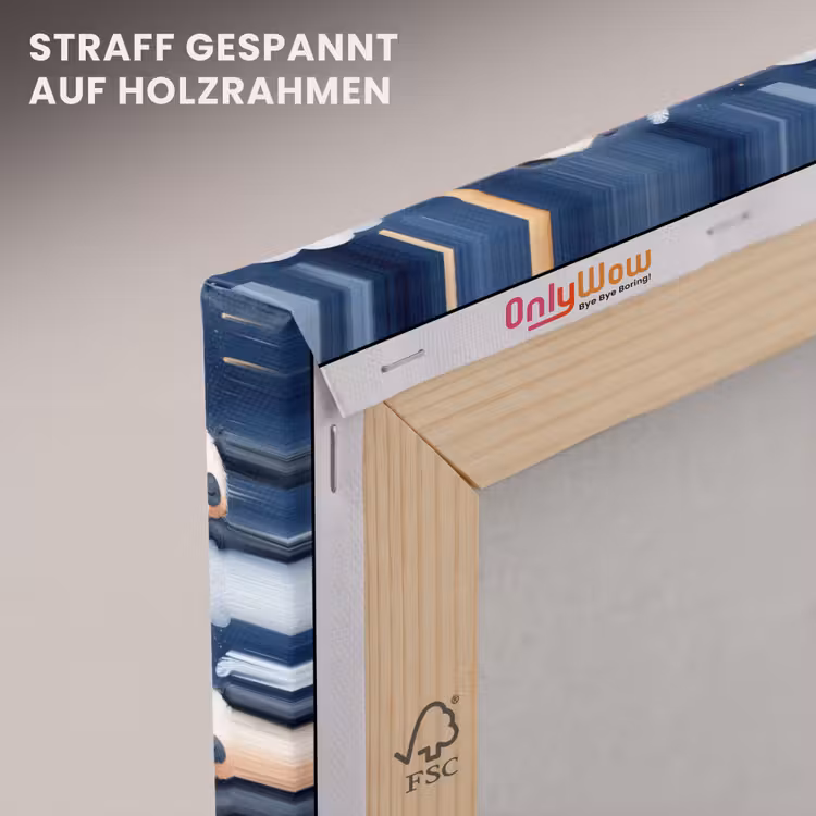 Panda's - Slapen - Blauw canvas 2cm klein 34 -uniquesellingpoint_afwerking-onlywow_DE