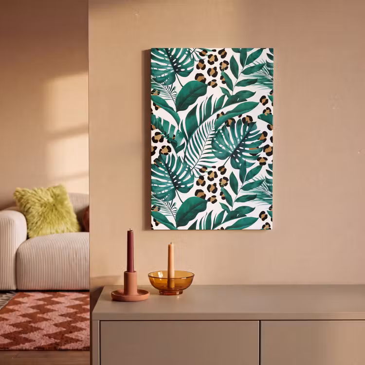 Panterprint - Bladeren - Jungle canvas 2cm klein -z3d