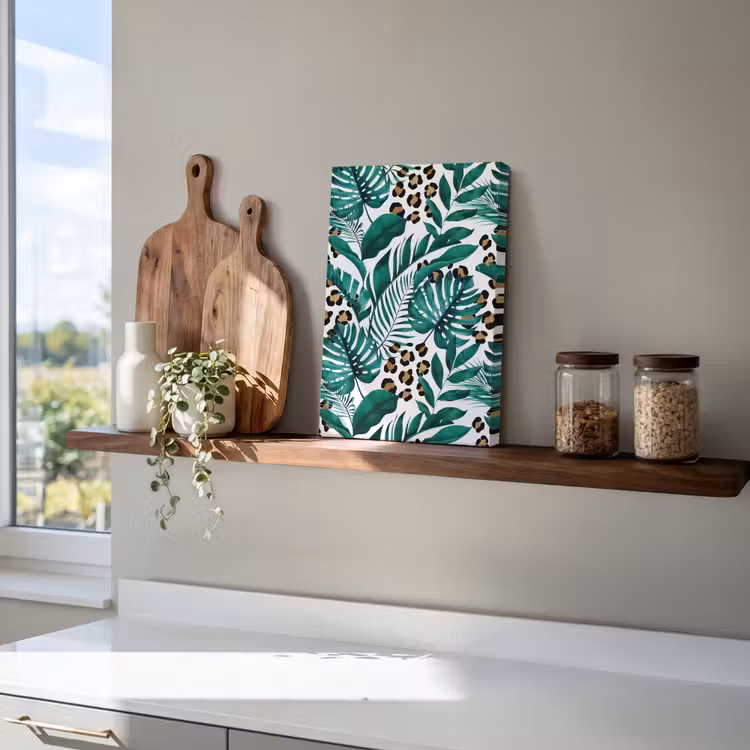 Panterprint - Bladeren - Jungle canvas 2cm klein -sfeer3
