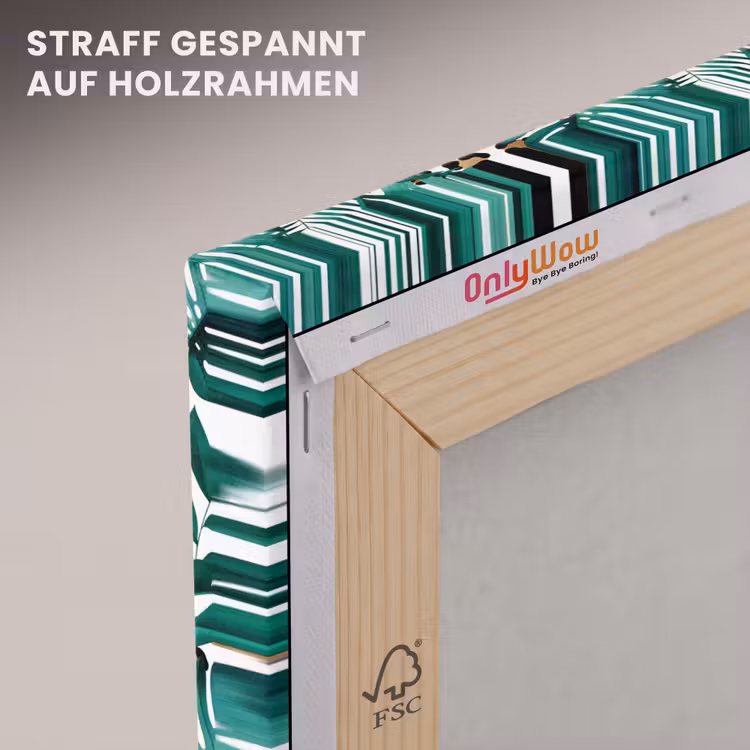 Panterprint - Bladeren - Jungle canvas 2cm klein -uniquesellingpoint_afwerking-onlywow_DE