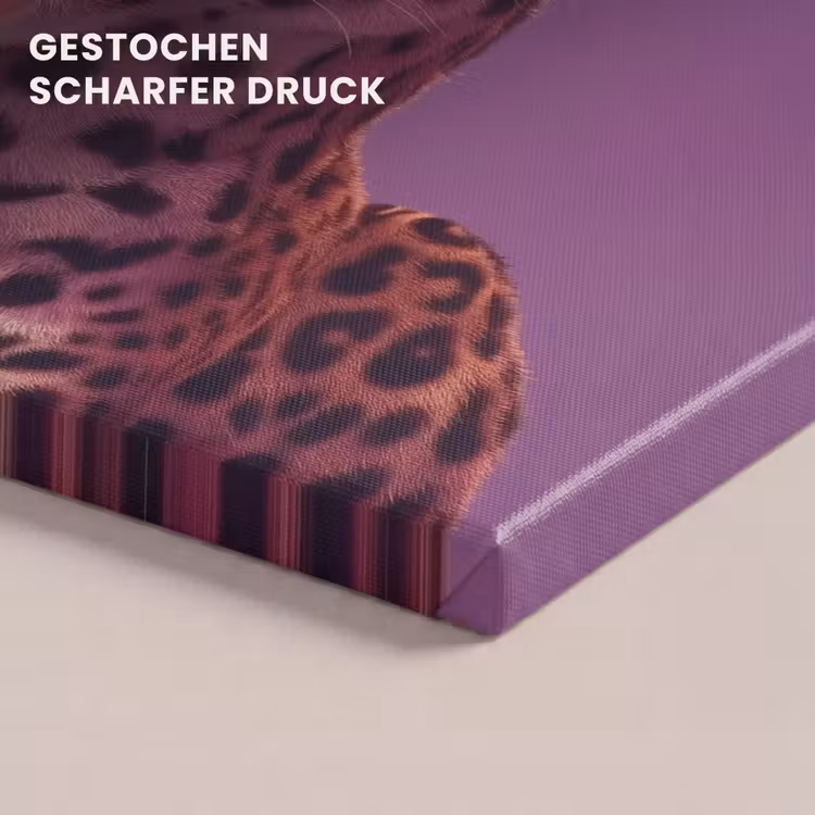 Panter - Zonnebril - Kauwgombel - Roze canvas 2cm klein -closeup_print_DE