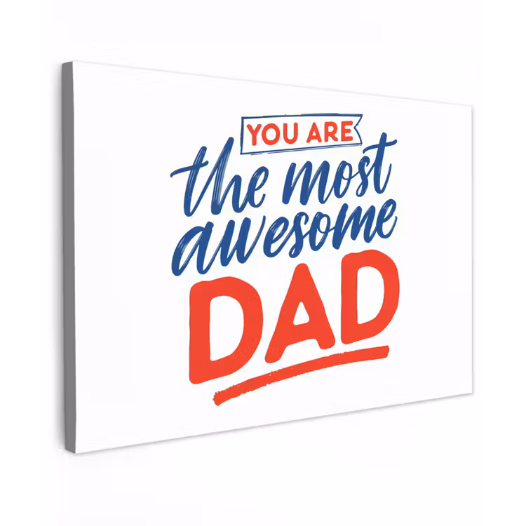 Papa - Vaderdag - Spreuken canvas 2cm klein -z3d