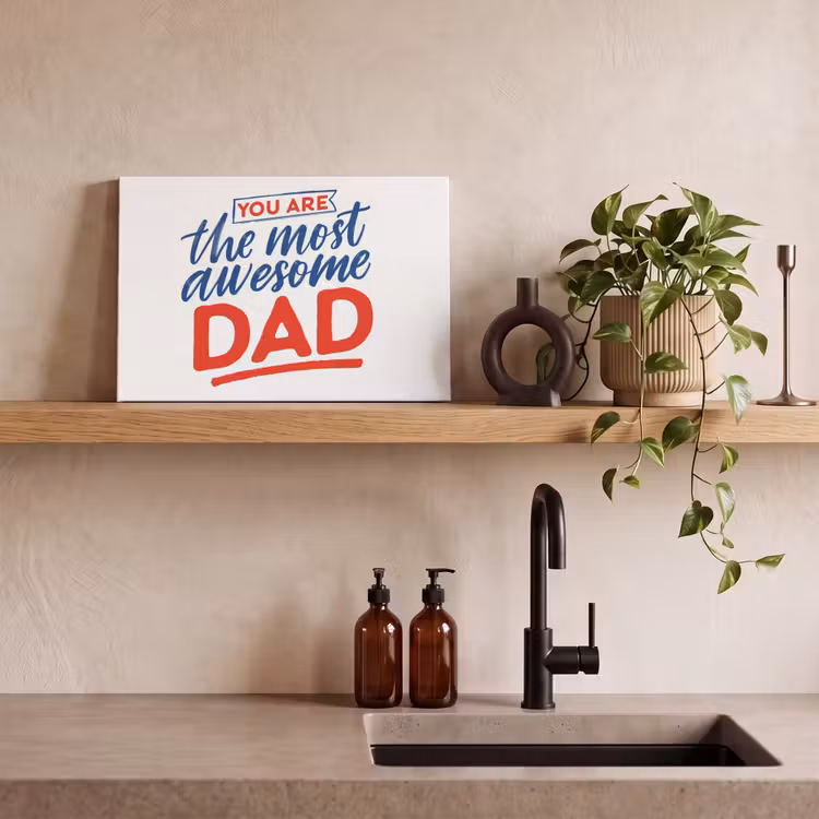 Papa - Vaderdag - Spreuken canvas 2cm klein -sfeer3