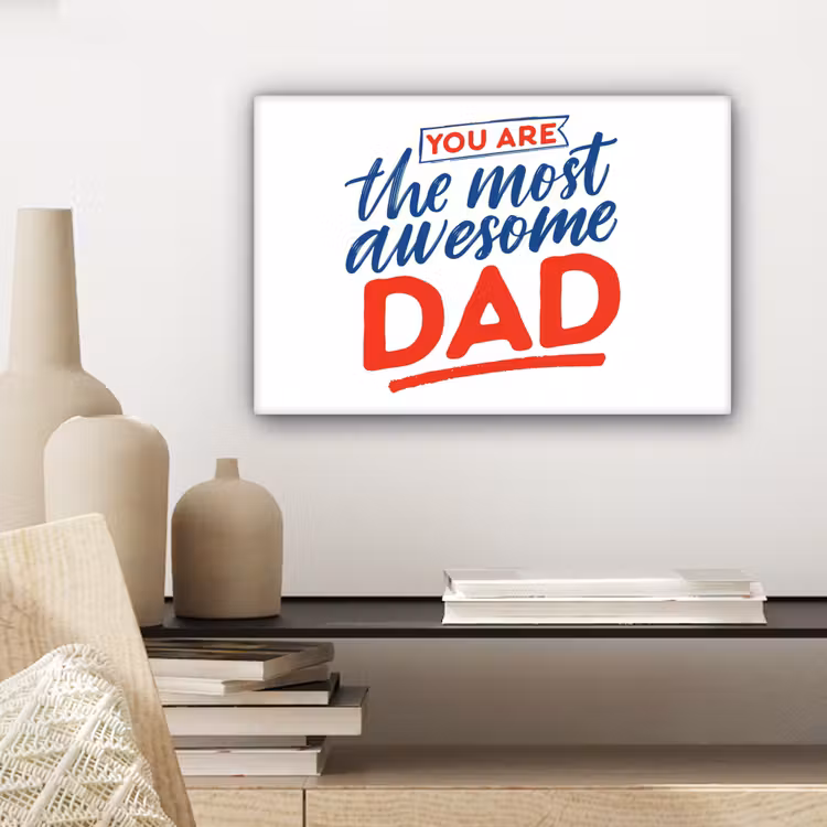 Papa - Vaderdag - Spreuken canvas 2cm klein -sfeer6