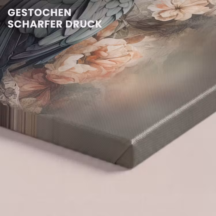 Papegaaien - Vogels - Natuur - Bloemen canvas 2cm klein -uniquesellingpoint_afwerking-onlywow_DE
