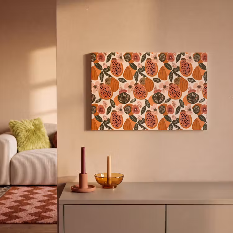Papaja - Bloesem - Oranje canvas 2cm klein 34 -sfeer1