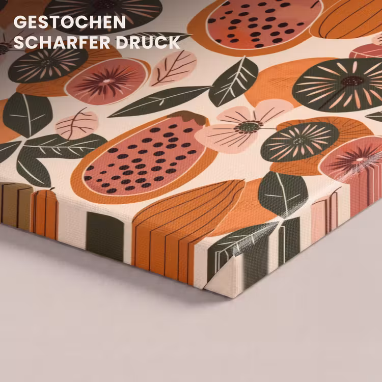 Papaja - Bloesem - Oranje canvas 2cm klein 34 -uniquesellingpoint_afwerking-onlywow_DE