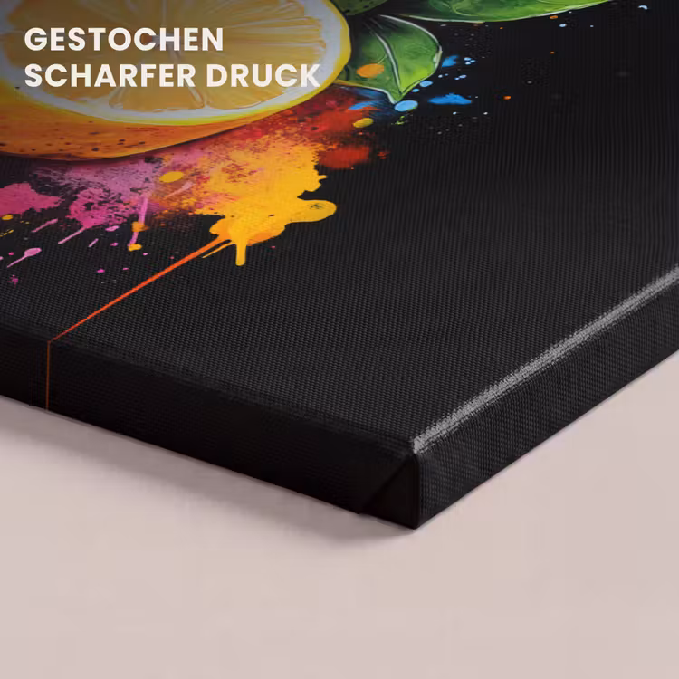 Paprika - Peer - Citroen - Graffiti - Verf - Abstract canvas 2cm klein -closeup_print_DE