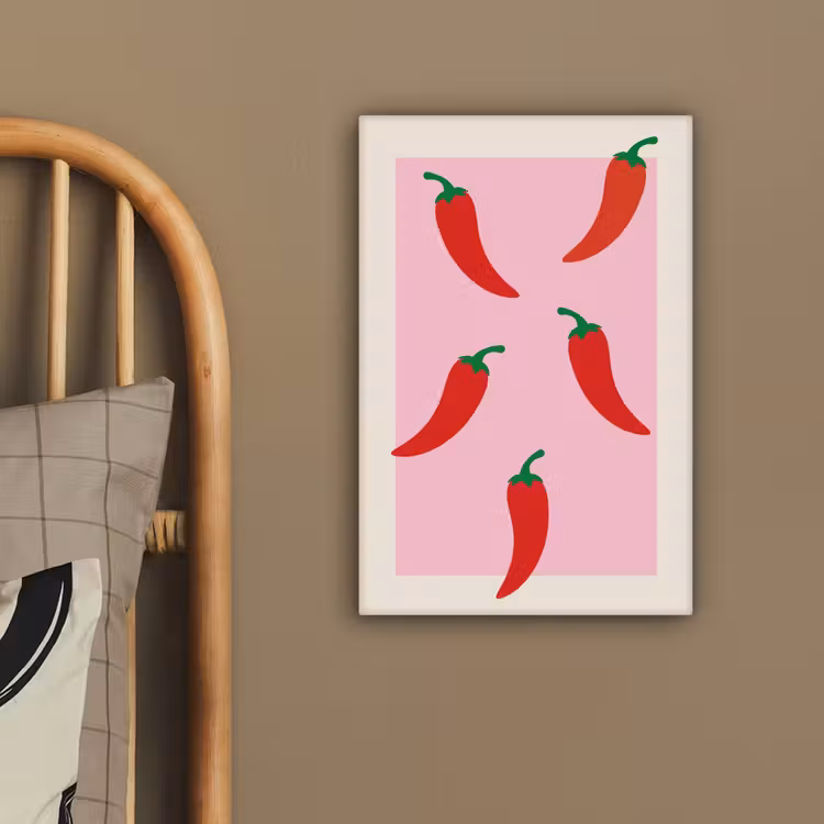 Pepers - Rood - Illustratie canvas 2cm klein -atmosphere_sfeer3_global