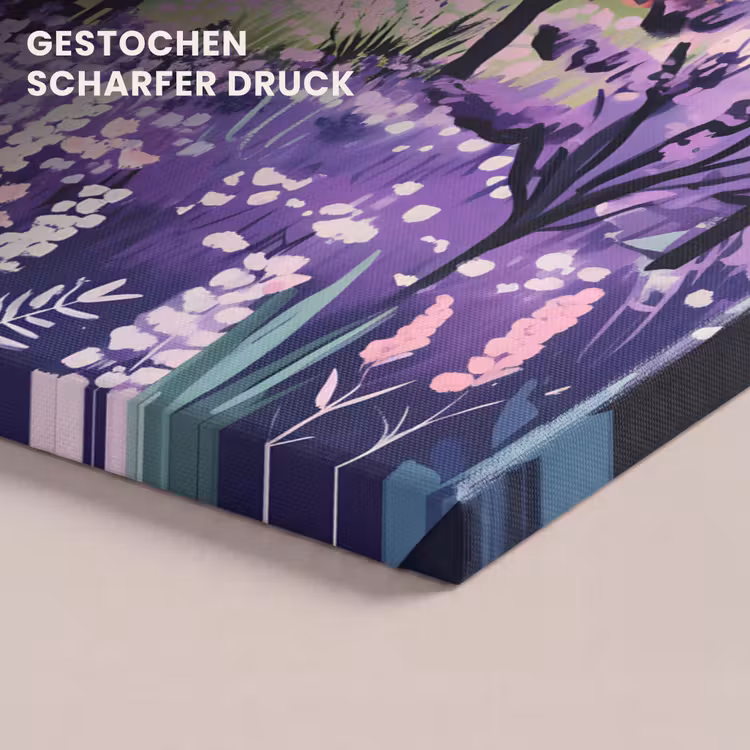 Park - Bomen - Bloemen - Gebouwen canvas 2cm klein -uniquesellingpoint_afwerking-onlywow_DE