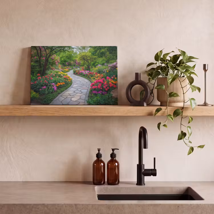 Park - Bloemen - Tuin canvas 2cm klein -sfeer3
