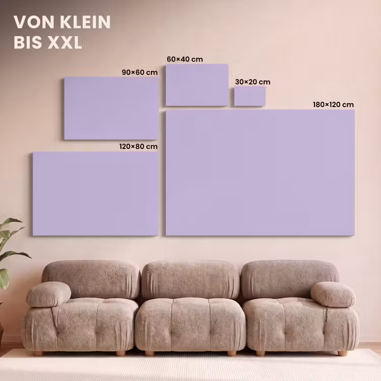 Pastel - Lilac - Paars canvas 2cm klein 34 -Xsfeer8_DE