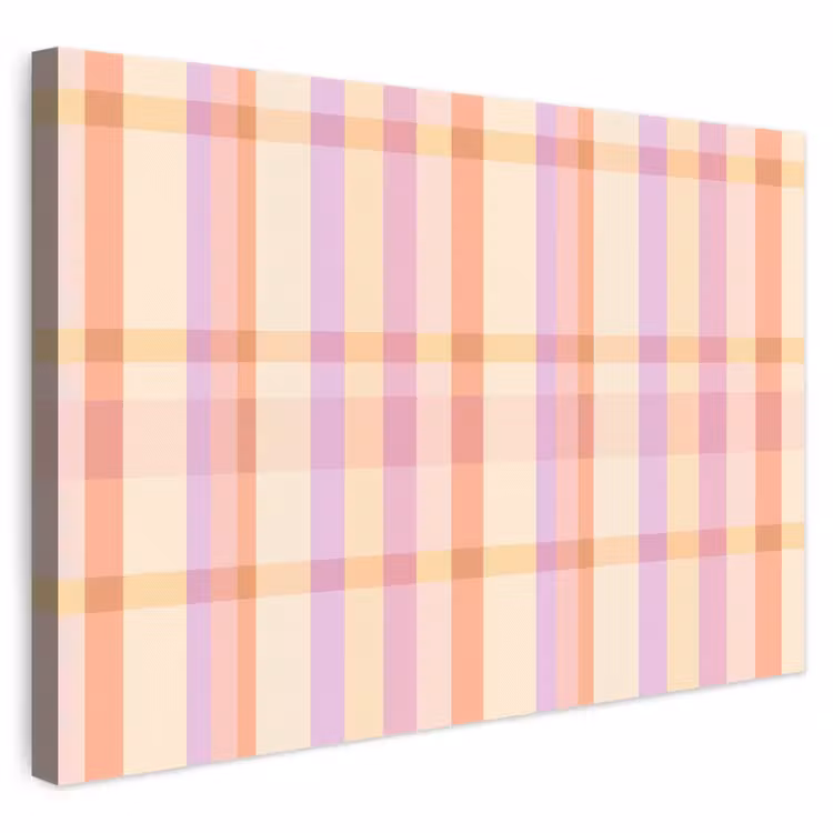 Pastel - uitpatroon - Geometrisch canvas 2cm klein 34 -3d