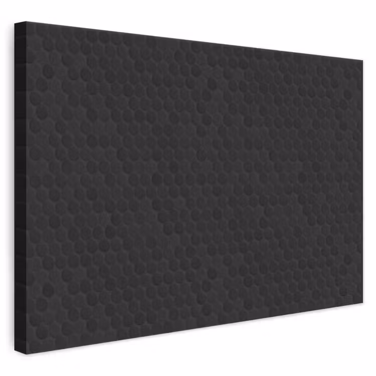 Penny - Tegel - Mat - Zwart canvas 2cm klein 34 -3d