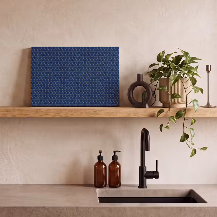 Penny - Mozaïek - Donkerblauw canvas 2cm klein 34 -sfeer3