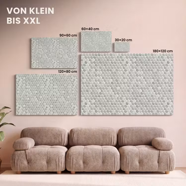 Penny - Mozaïek - Lichtgrijs canvas 2cm klein 34 -Xsfeer8_DE