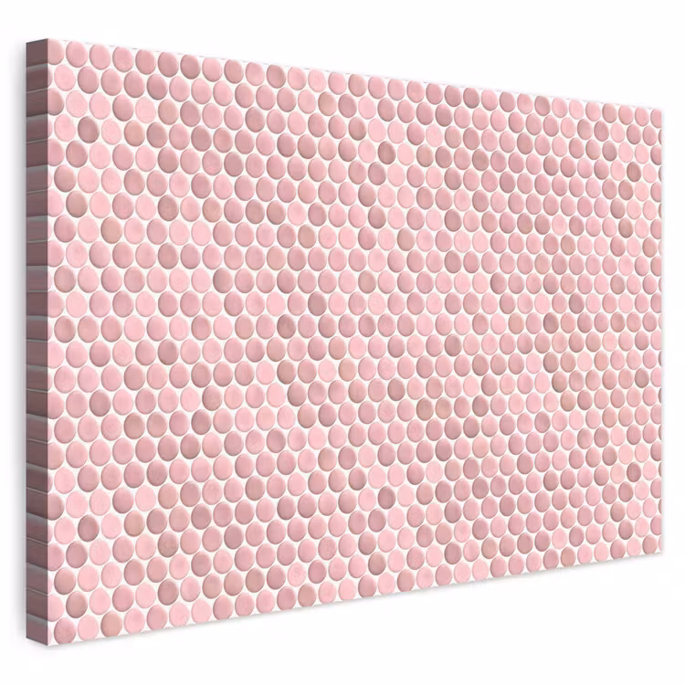 Penny - Mozaïek - Lichtroze canvas 2cm klein 34 -3d