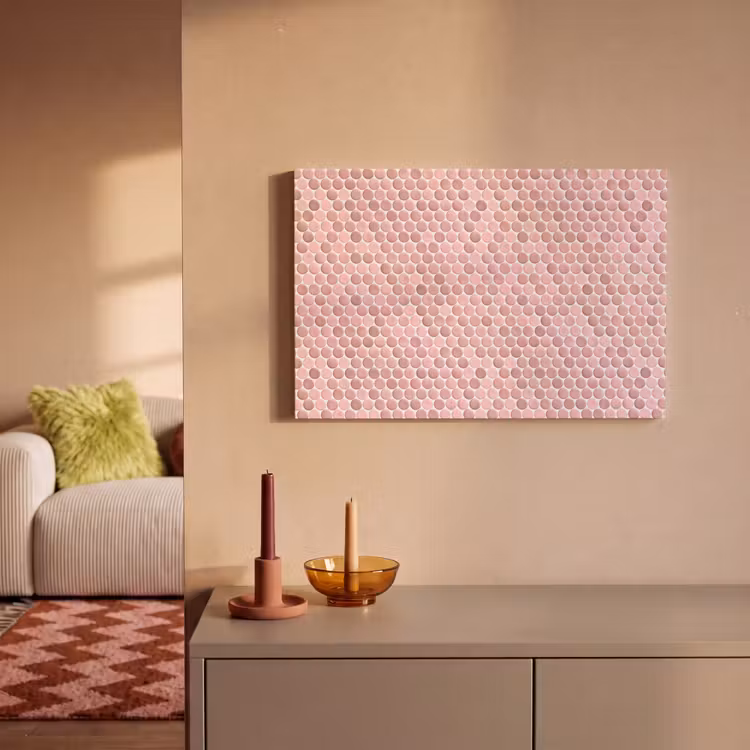 Penny - Mozaïek - Lichtroze canvas 2cm klein 34 -sfeer1