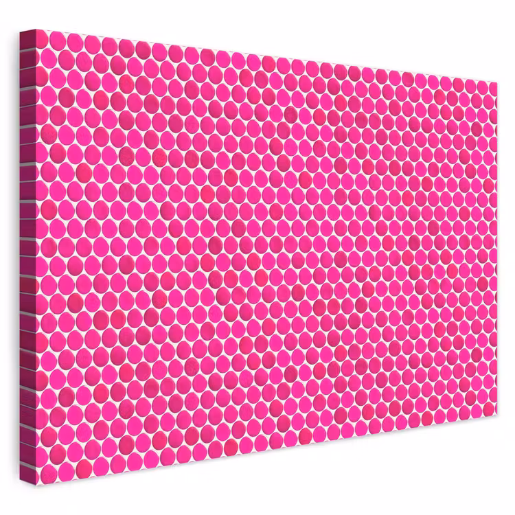 Penny - Mozaïek - Felroze canvas 2cm klein 34 -3d