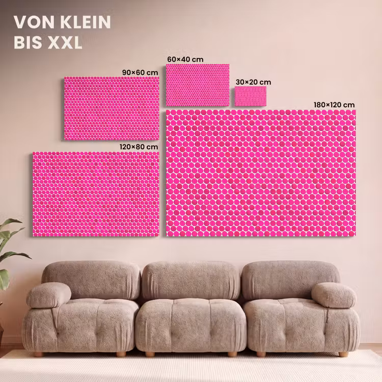 Penny - Mozaïek - Felroze canvas 2cm klein 34 -Xsfeer8_DE