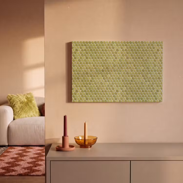 Penny - Mozaïek - Olijfgroen canvas 2cm klein 34 -sfeer1