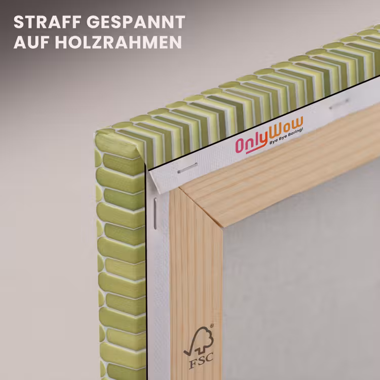 Penny - Mozaïek - Olijfgroen canvas 2cm klein 34 -uniquesellingpoint_afwerking-onlywow_DE