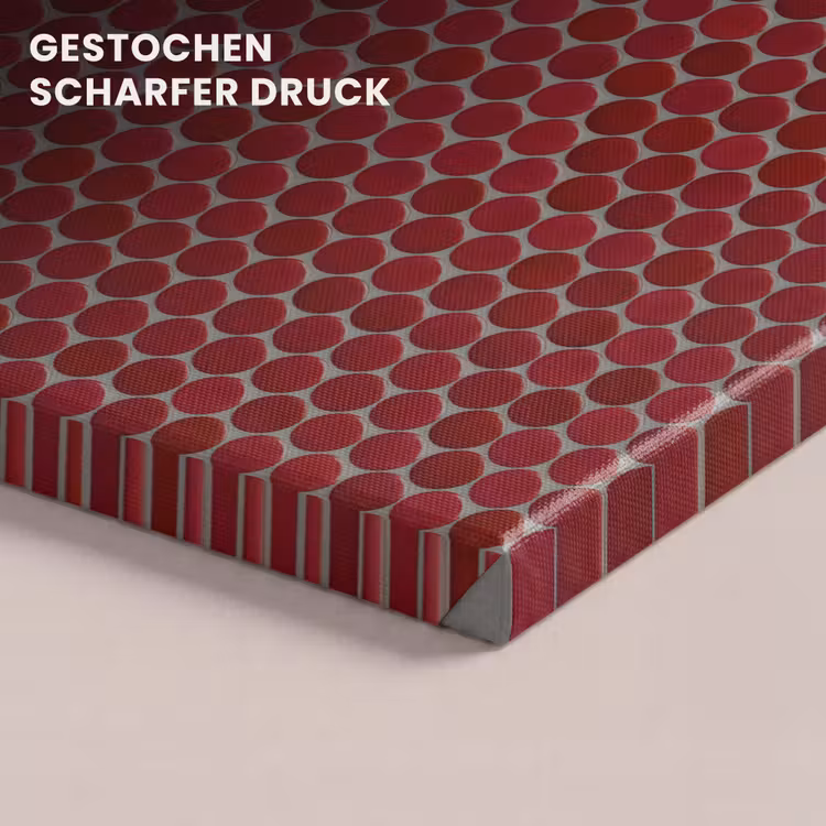 Penny - Mozaïek - Rond - Rood canvas 2cm klein 34 -closeup_print_DE