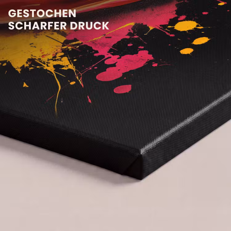 Peper - Graffiti - Verf - Abstract - Modern - Kleurrijk canvas 2cm klein -uniquesellingpoint_afwerking-onlywow_DE