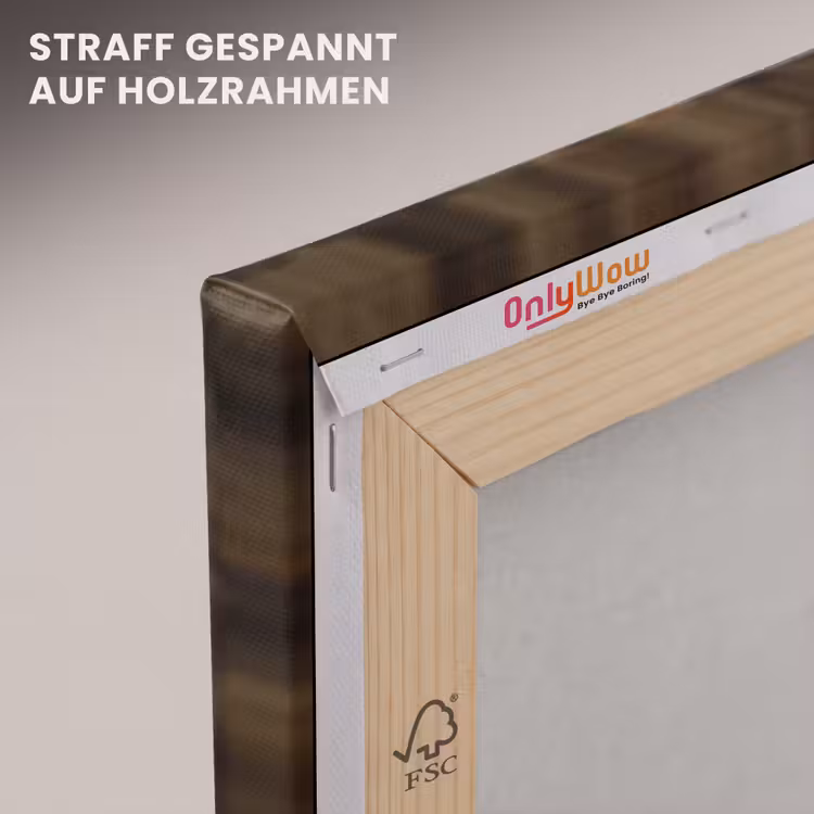 Paard - Bruin - Gras canvas 2cm klein -uniquesellingpoint_afwerking-onlywow_DE