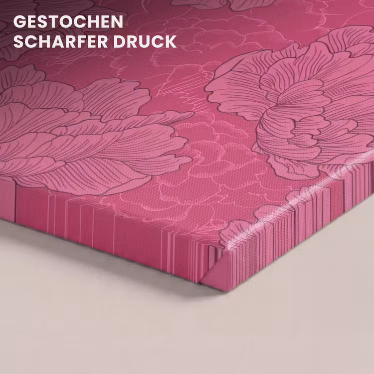 Pioenrozen - Energiek - Roze canvas 2cm klein 34 -uniquesellingpoint_afwerking-onlywow_DE