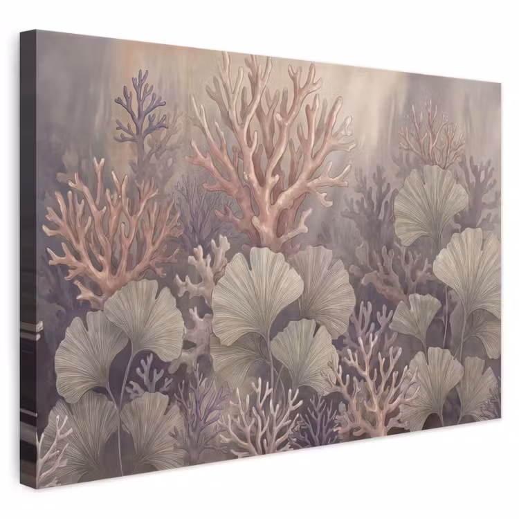Plant - Bladeren - Zee - Illustratie - Groen canvas 2cm klein -3d