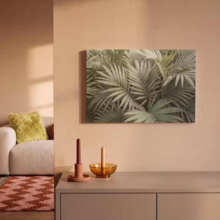 Plant - Palmbladeren - Natuur - Groen canvas 2cm klein -sfeer1