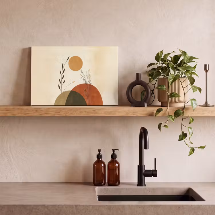 Planten - Abstract - Vormen canvas 2cm klein -sfeer6