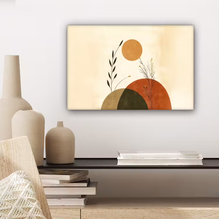 Planten - Abstract - Vormen canvas 2cm klein -closeup_print_DE
