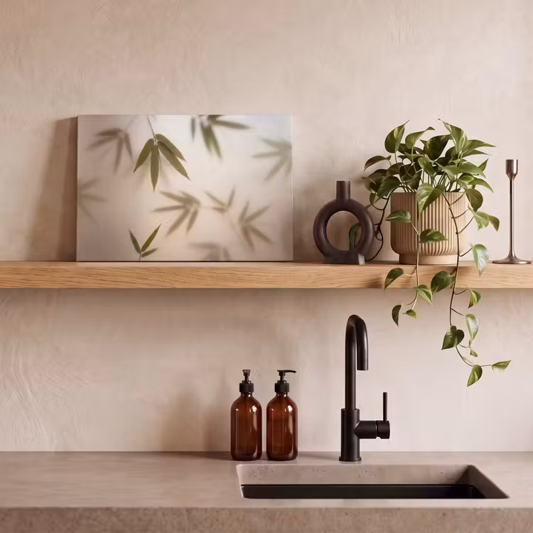 Planten - Bladeren - Natuur - Groen canvas 2cm klein -sfeer3