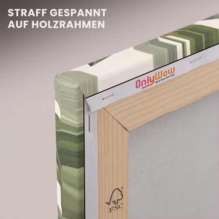 Planten - Bladeren - Tropisch - Groen canvas 2cm klein -uniquesellingpoint_afwerking-onlywow_DE