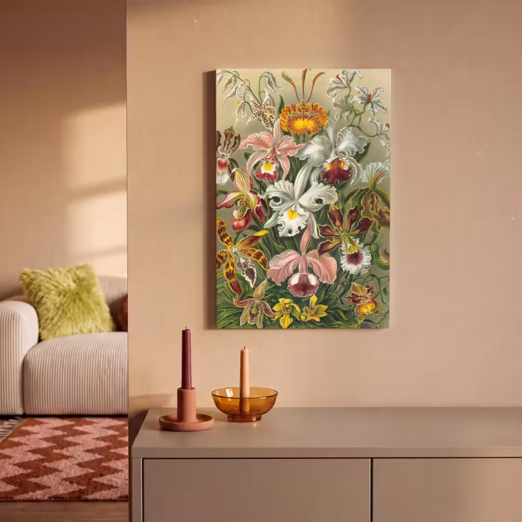 Planten - Natuur - Bloemen - Ernst Haeckel canvas 2cm klein -sfeer1