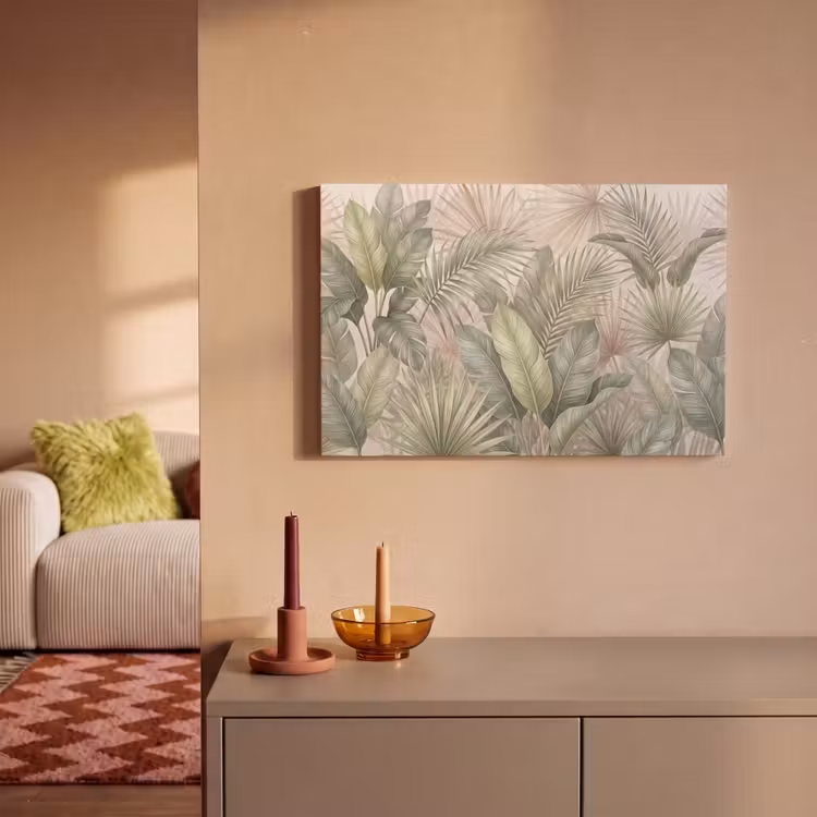 Planten - Tropisch - Bladeren - Groen - Natuur canvas 2cm klein -sfeer1